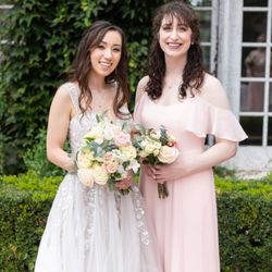 Mel's Blossoms - A bride's bouquet and bridesmaid bouquet