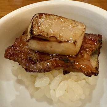 Shogun Omakase - Seared Uni with fois gras topper - Sushi Bars Near Me - New York, New York Shogun Omakase - Seared Uni with fois gras topper - Sushi Bars Near Me - New York, New York