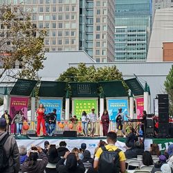 MG performing Sweet Honesty, and cha-cha on stage (2026 event)