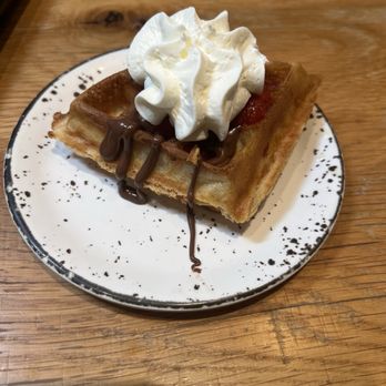 AMBAR Restaurant, Capitol Hill - Strawberry waffle - Modern European Near Me - Washington, DC, District of Columbia