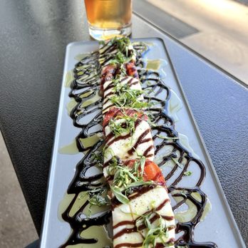 The Local - Caprese salad with an old fashioned - Wine Bars Near Me - Henderson, Nevada