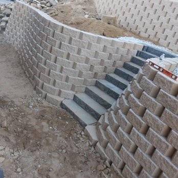 E & A Landscaping & Construction - a retaining wall and steps - Landscaping Near Me - Washington, Utah