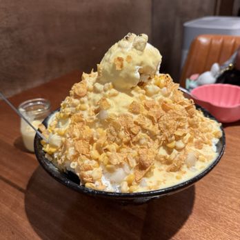 Jubilee Chocolate Cafe - sweet corn bingsu - Desserts Near Me - Palisades Park, New Jersey