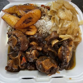 Caribbean Corner - Ox Tails, Fried Plantains, rice, cabbage - Caribbean Near Me - Fairfax, Virginia Caribbean Corner - Ox Tails, Fried Plantains, rice, cabbage - Caribbean Near Me - Fairfax, Virginia