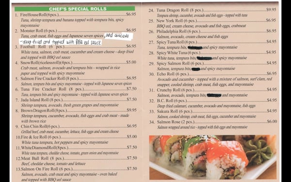 Menu photo 3 Echo Sushi Toronto, ON