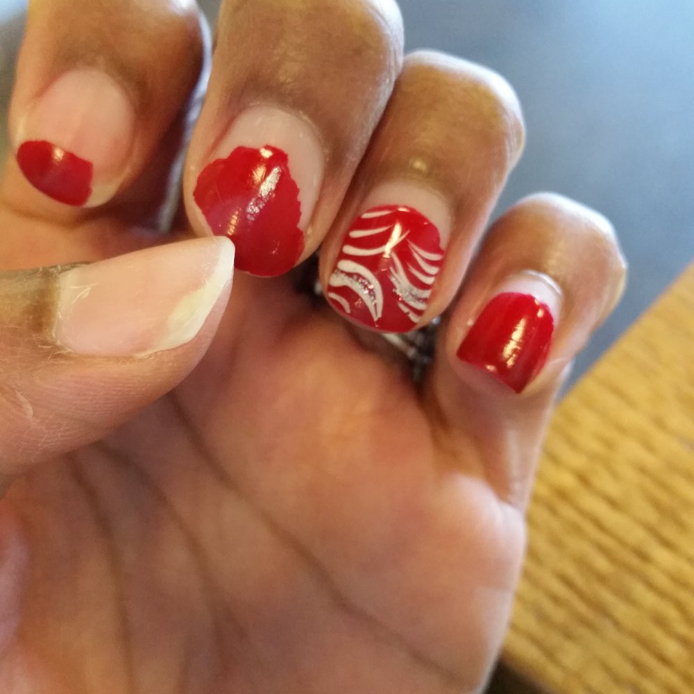 Joy Nails - Shellac Nails lasted only 5 days then started chipping. Why pay more for nails that look like this after less than a week? - Nail Salons Near Me - Smyrna, Georgia