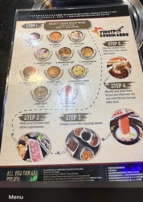 Menu photo 2 YI Hot Pot & Sushi & BBQ Solon, OH Menu photo 2 YI Hot Pot & Sushi & BBQ Solon, OH