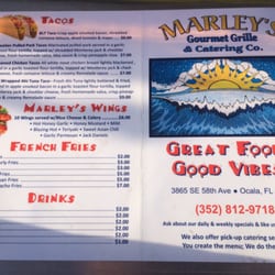 Marley's Gourmet Grille & Catering Co - Menu