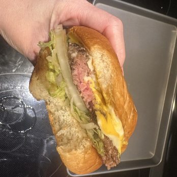 Hopdoddy Burger Bar - Raw child's burger. - Burgers Near Me - Round Rock, Texas