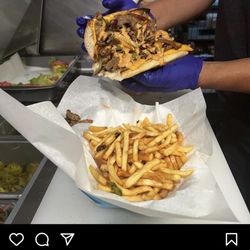 S&B Food Truck - What they advertise their Philly cheesesteak as
