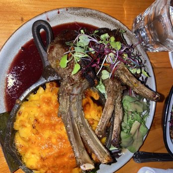 Omar's Kitchen and Rum Bar - Hibiscus Glazed Lamb and Mac and Cheese - Caribbean Near Me - New York, New York Omar's Kitchen and Rum Bar - Hibiscus Glazed Lamb and Mac and Cheese - Caribbean Near Me - New York, New York