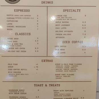 Coffee Holiday - Menu July 2026 - Coffee & Tea Near Me - North Tonawanda, New York