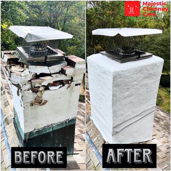 Majestic Chimney Care - Masonry Brick Chimney Rebuild & NEW Stainless Steel Chimney Cap - Chimney Sweeps Near Me Majestic Chimney Care - Masonry Brick Chimney Rebuild & NEW Stainless Steel Chimney Cap - Chimney Sweeps Near Me