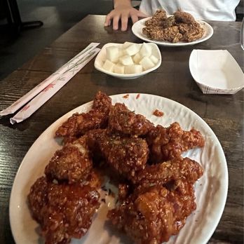 Choong Man Chicken - 3. Garlic Spicy Chicken and 2. Garlic Soy Chicken - Korean Near Me - Duluth, Georgia Choong Man Chicken - 3. Garlic Spicy Chicken and 2. Garlic Soy Chicken - Korean Near Me - Duluth, Georgia