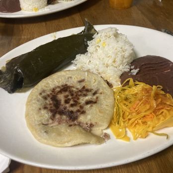 El Rinconcito Cafe - 1 Pupusa (bean and cheese) and 1 Tamal de Pollo Combo - Salvadoran Near Me - Washington, DC, District of Columbia El Rinconcito Cafe - 1 Pupusa (bean and cheese) and 1 Tamal de Pollo Combo - Salvadoran Near Me - Washington, DC, District of Columbia