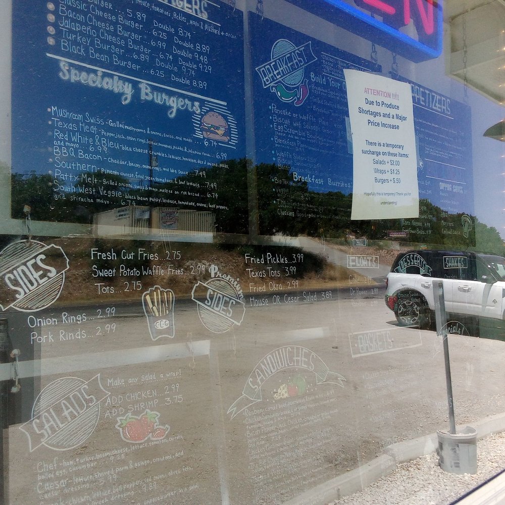 Canyon City Grill - Menu - Burgers Near Me - Canyon Lake, Texas