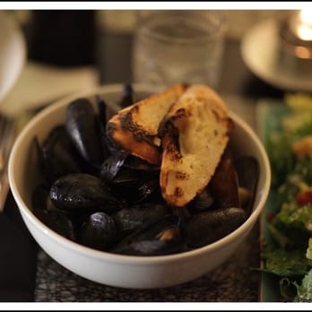 The Brickhouse Kitchen & Bar - Who can resist, really? - PEI Mussels ' "Chef's Flavo(u)r" - in this case, they were accompanied by manzanilla olives. - Seafood Near Me - Charlottetown, Prince Edward Island