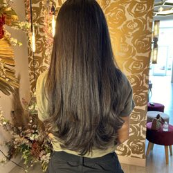 The Hive Styling Bar and Salon - After: Long layers by Lally