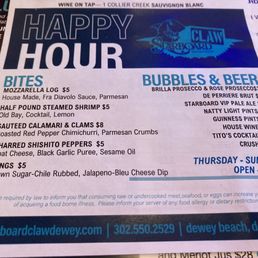 Happy Hour Menu Happy Hour Menu