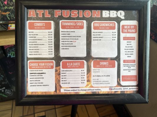 Menu photo 2 ATL Fusion BBQ Marietta, GA Menu photo 2 ATL Fusion BBQ Marietta, GA