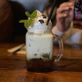 Surisan - Iced strawberry matcha latte ($7.50) - Korean Near Me - San Francisco, California Surisan - Iced strawberry matcha latte ($7.50) - Korean Near Me - San Francisco, California