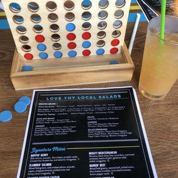 Sound Bites Eatery - And fun games like Connect Four, Tic Tac Toe and conversation cards - Salad Near Me - Columbia, South Carolina