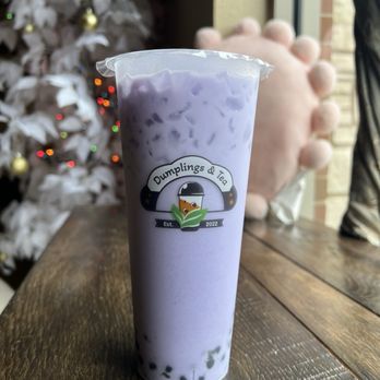 Dumplings & Tea - B2. Taro Milk Tea ($5.75) - Chinese Near Me - Chesterfield, Missouri