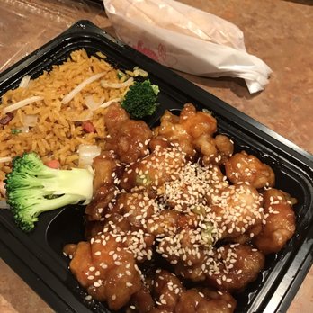 Golden Garden - Sesame chicken combo. Opened upon arriving home. - Chinese Near Me - Jamesburg, New Jersey