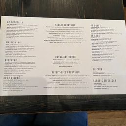 Drink Menu Drink Menu