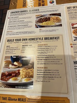Menu photo 3 Cracker Barrel Old Country Store Lumberton, NC