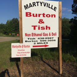 Martyville at Burton - Direction sign from Piney Grove COE camp. Enjoy!