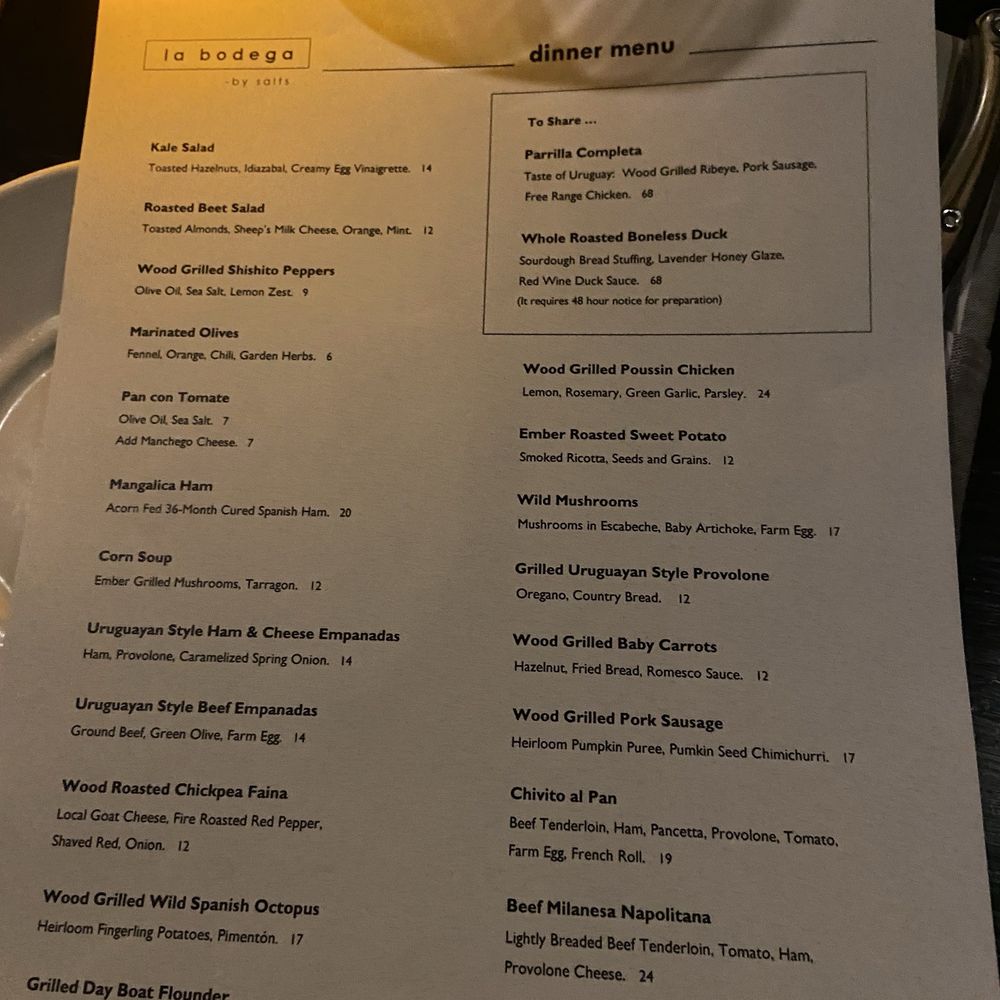 La Bodega - Menu - Spanish Near Me - Watertown, Massachusetts