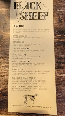 Menu photo 4 Black Sheep Bellingham, WA