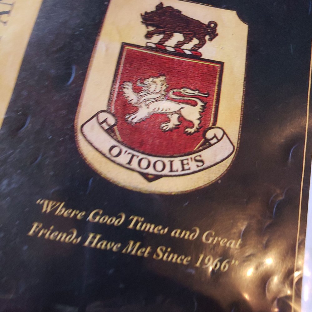 O'Toole's Restaurant & Pub - Menu cover - American Near Me - Richmond, Virginia O'Toole's Restaurant & Pub - Menu cover - American Near Me - Richmond, Virginia