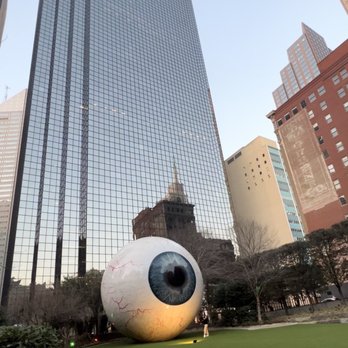 Giant Eyeball - me standing next to the giant eyeball - Landmarks & Historical Buildings Near Me - Dallas, Texas Giant Eyeball - me standing next to the giant eyeball - Landmarks & Historical Buildings Near Me - Dallas, Texas