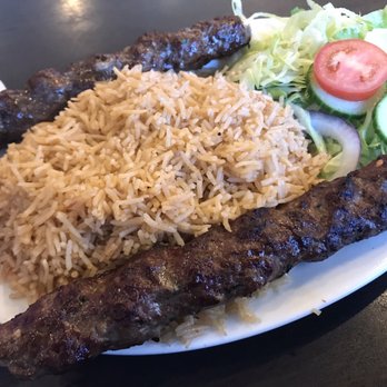 La Sani Grill - Seekh Kabob with Rice and Salad - Pakistani Near Me - Toronto, Ontario