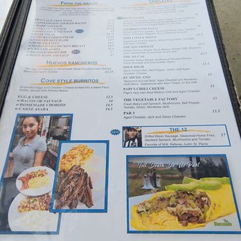 Paradise Cove Cafe - Breakfast, one of two pages - American Near Me - Palm Desert, California Paradise Cove Cafe - Breakfast, one of two pages - American Near Me - Palm Desert, California