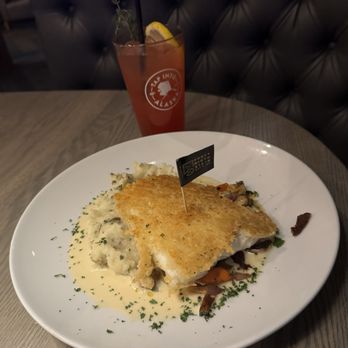 49th State Brewing - Anchorage - Parmesan and Asiago Crusted Halibut - Breweries Near Me - Anchorage, Alaska