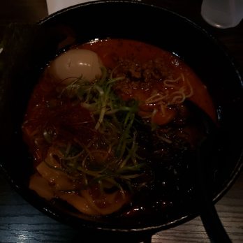 Ramen Bar Ichi - I know... it's hella dark, but it was still hella yummy. - Ramen Near Me - Houston, Texas Ramen Bar Ichi - I know... it's hella dark, but it was still hella yummy. - Ramen Near Me - Houston, Texas