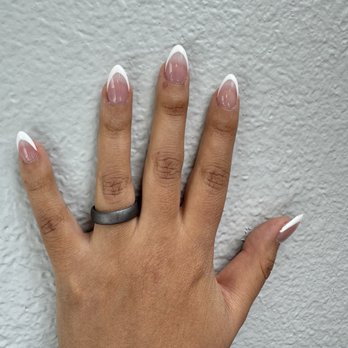 Into Nails Spa - Worst French tip I have ever gotten and they charged me $85 for this crap. - Nail Salons Near Me - Fountain, Colorado Into Nails Spa - Worst French tip I have ever gotten and they charged me $85 for this crap. - Nail Salons Near Me - Fountain, Colorado