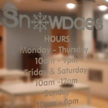 Snowdaes - Hours, and logo. - Desserts Near Me - Lowell, Massachusetts Snowdaes - Hours, and logo. - Desserts Near Me - Lowell, Massachusetts