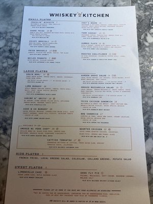 Menu photo 6 Whiskey Kitchen Raleigh, NC
