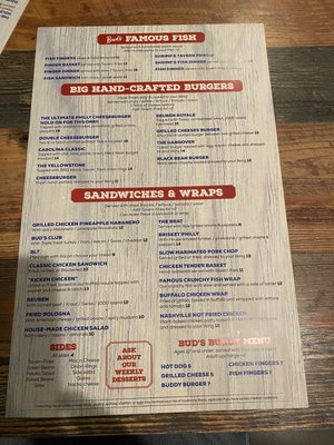 Menu photo 3 Bud's Tavern Louisville, KY Menu photo 3 Bud's Tavern Louisville, KY