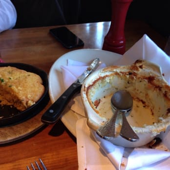 Lumberyard - What's left of my chicken pot pie and cornbread - New American Near Me - Laguna Beach, California
