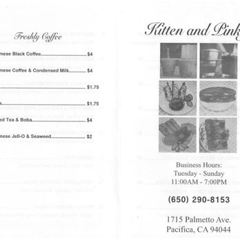 Kitten and Pinky - Drinks & Hours as of May 2020 - Vietnamese Near Me - Pacifica, California