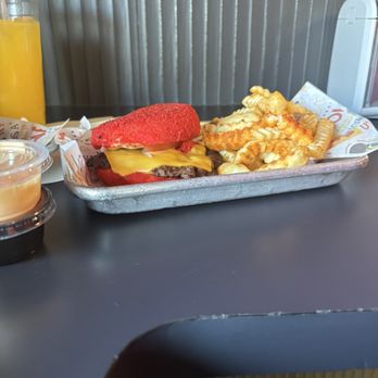 Rey Taco - Hot Cheeto burger - Mexican Near Me - Tucker, Georgia