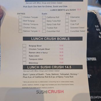 Sushi Crush - Japanese Near Me - Scottsdale, Arizona