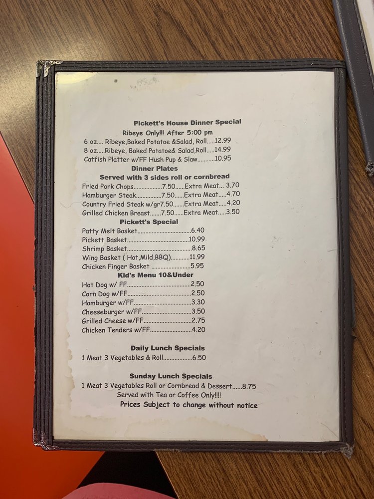 PICKETT’S FAMILY RESTAURANT 15 Photos & 11 Reviews 1737 New Market