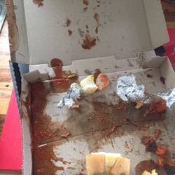 Domino's Pizza - Sauce everywhere could hardly eat it cause so much sauce and the pizza was soggy