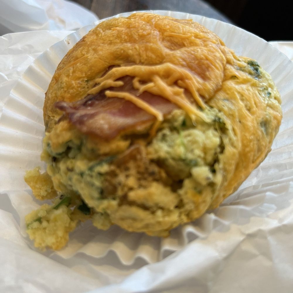 Blue Pig Bakery - Something savory can't recall this was some kind of muffin or scones but it had cheese and bacon and chives I think. - Bakeries Near Me - Newport, Oregon